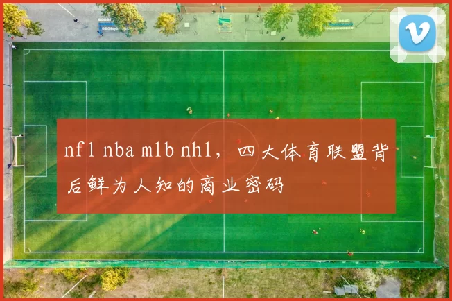nfl nba mlb nhl，四大体育联盟背后鲜为人知的商业密码