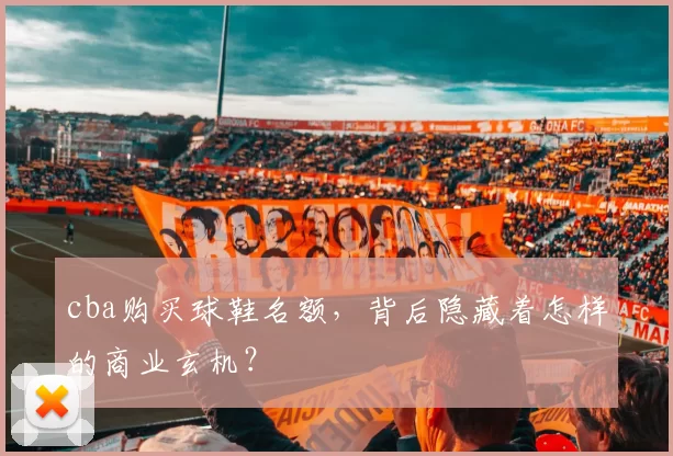 cba购买球鞋名额，背后隐藏着怎样的商业玄机？